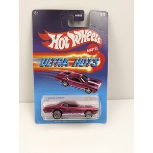 Hot Wheels Ultra Hots 71 Dodge Demon Purple 3/8‎ Diecast Car HDG52 New on Card